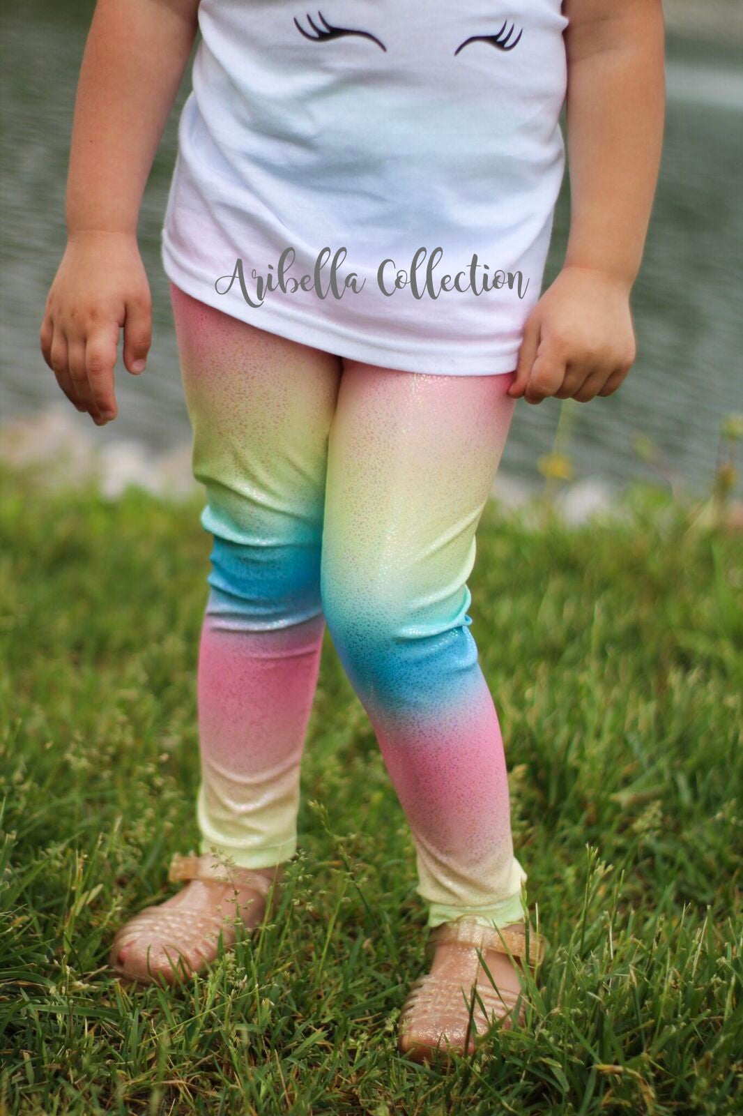 Unicorn Leggings - Rainbow – Aribella Collection, Inc.