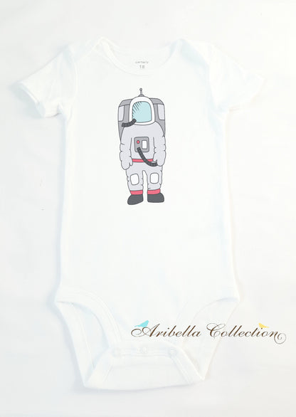 Astronaut Personalized Bodysuit or T-shirt - Aribella Collection, Inc.