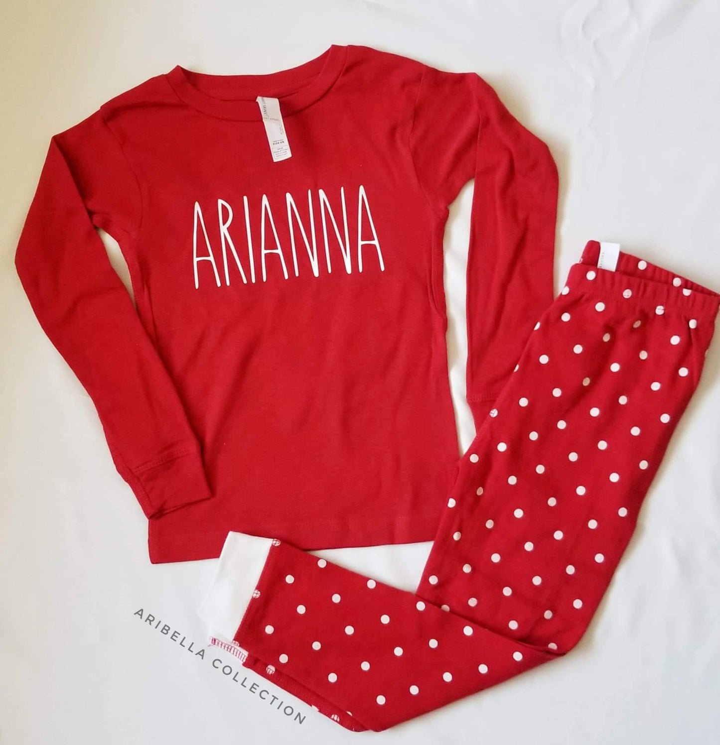 Christmas Pajamas w/Personalized Name - Aribella Collection, Inc.