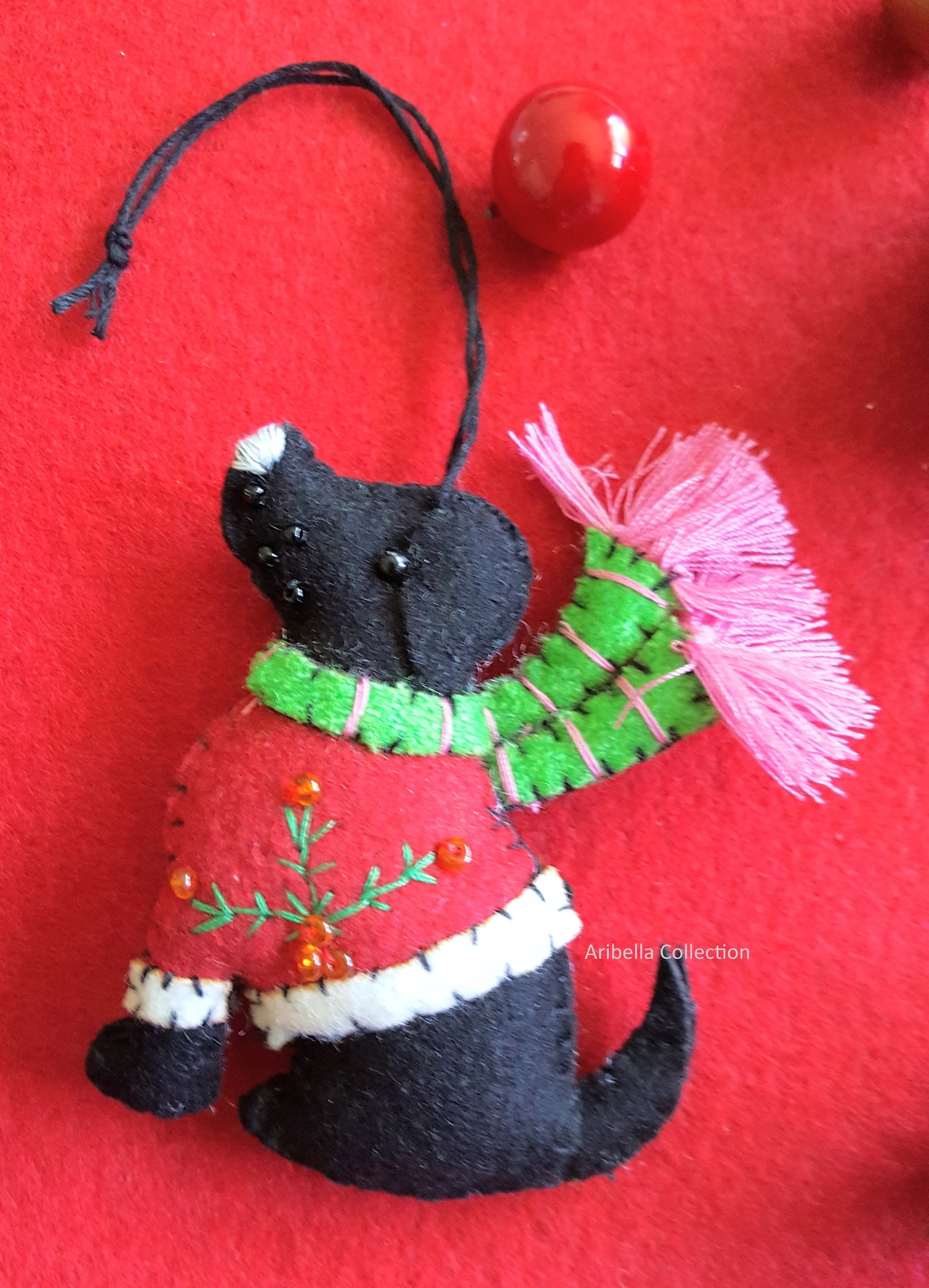 Puppy Dog Felt Ornament - Aribella Collection, Inc.
