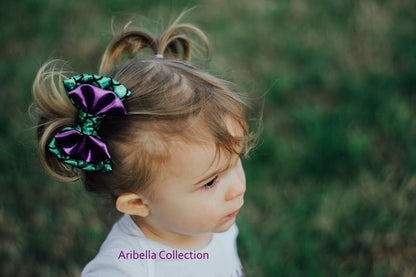 Mermaid Sea Shell Bodysuit or T-shirt, Legging, & Hair Clip Bow Outfit - Aribella Collection, Inc.