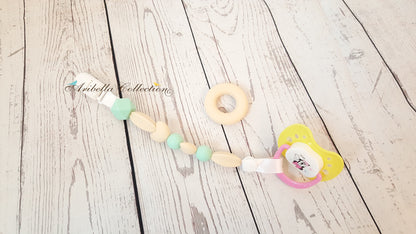 Silicone Pacifier Clip - Donut Ring - Aribella Collection, Inc.