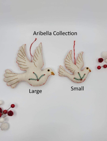 White Dove Felt Ornament - Aribella Collection, Inc.